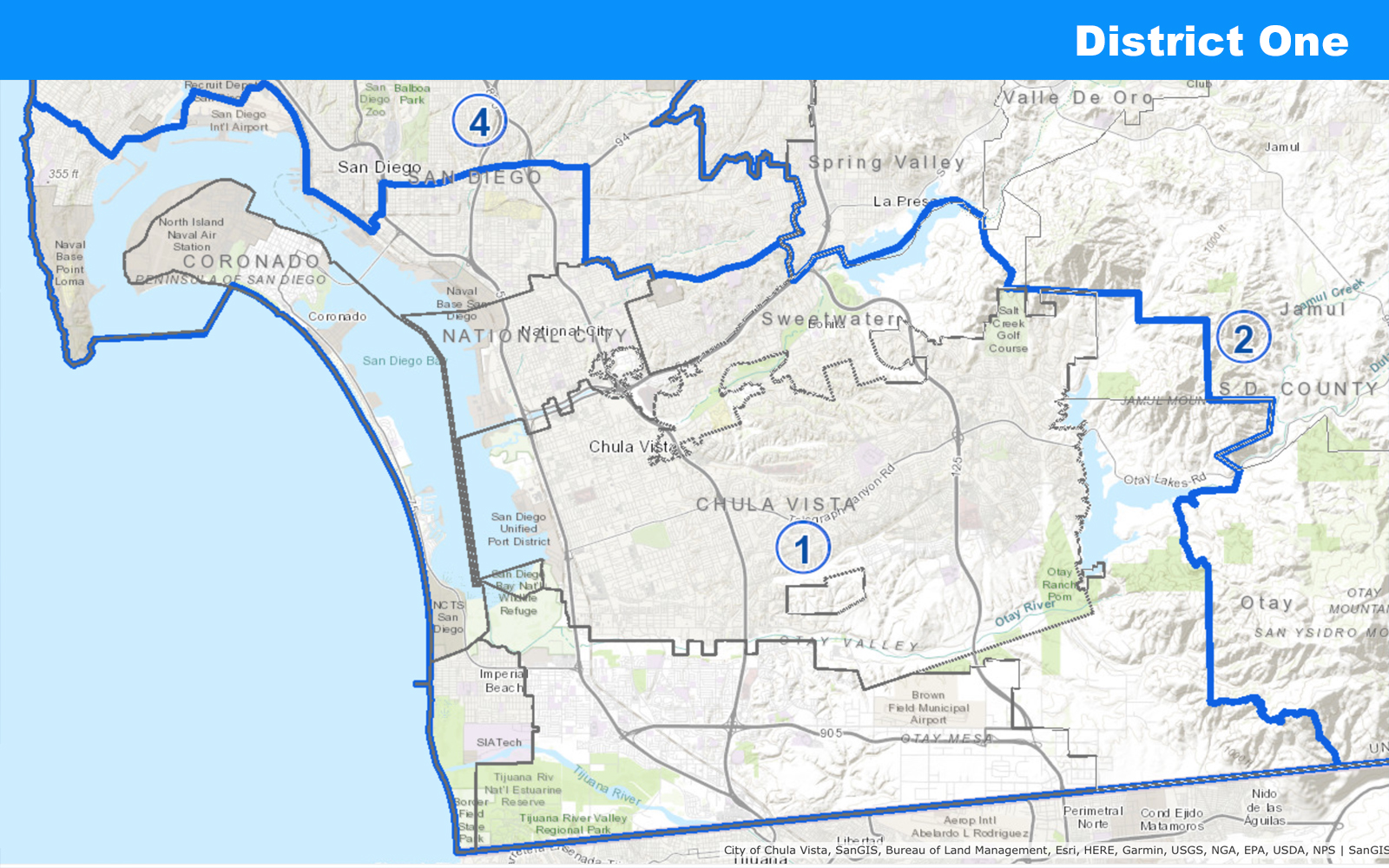 map of District 1